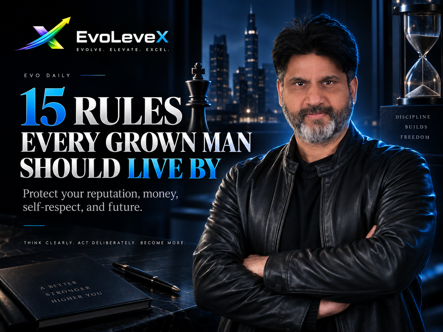 Man reflecting on discipline and personal responsibility